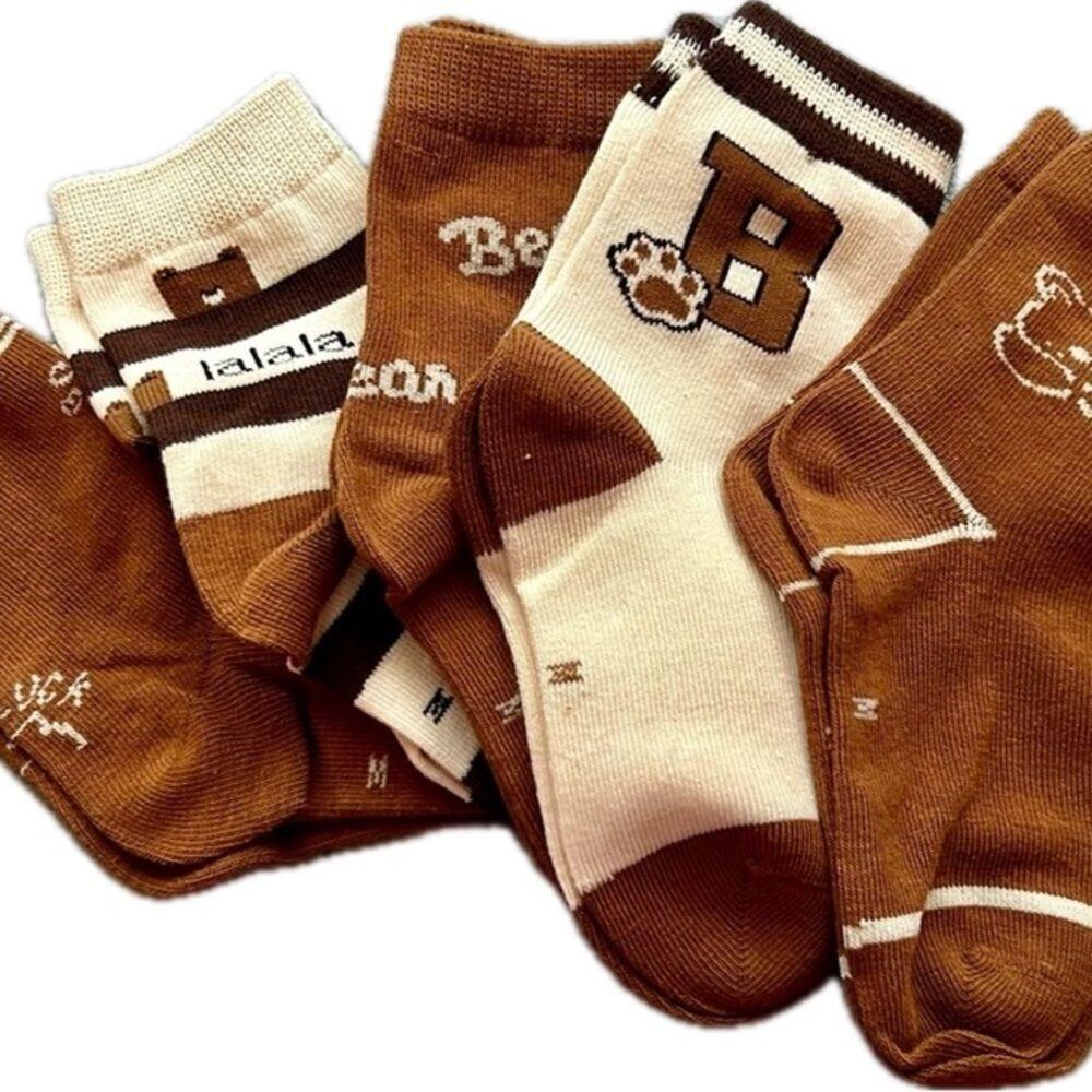 New 5 pairs new socks kids 4-6